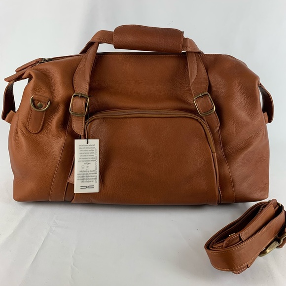 Claire Chase La Grande Duffel Bag Unisex Brown - Picture 1 of 13
